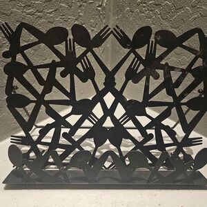 Decorative Cook book Holder Black Metal